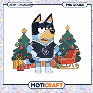 Christmas Bluey Raiders PNG Design