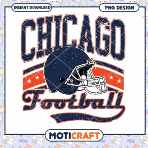 Chicago Football Helmet PNG Design
