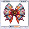Chicago Bears Rhinestone Bow PNG