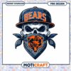 Chicago Bears Skull PNG Design