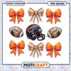 Chicago Bears PNG Football Bows Design
