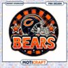 Chicago Bears Helmet PNG Design