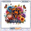 Chicago Bears Floral PNG Sublimation Design