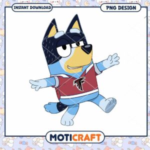 Cheerful Cartoon Dog in Sports Jersey PNG Instant Download Design