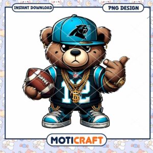 Carolina Panthers Teddy Bear PNG