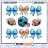 Carolina Panthers PNG Football Bow Clipart