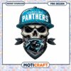 Carolina Panthers Skull PNG Design