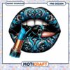 Carolina Panthers Lips PNG Design