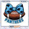 Carolina Panthers Football Bow PNG