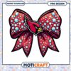 Cardinal Rhinestone Bow PNG Design