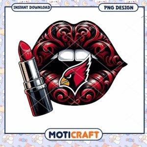 Cardinal Lips PNG Design Instant Download