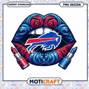 Buffalo Bills Lips PNG Design