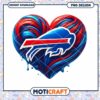 Buffalo Bills Heart PNG Design