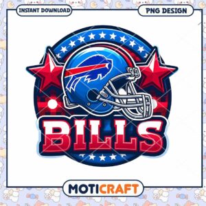 Buffalo Bills Helmet PNG Design