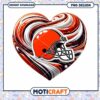 Browns Football Helmet Heart PNG Design