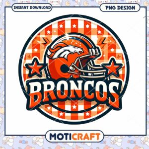 Broncos Helmet PNG Design Instant Download