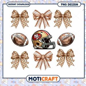 Brown Bow Football PNG Design