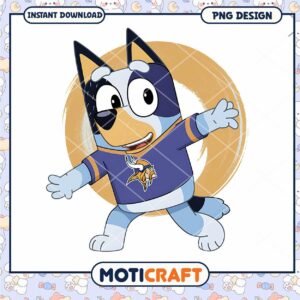 Bluey Vikings PNG Design Instant Download