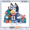 Bluey Xmas Football PNG Design
