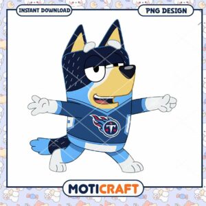 Bluey Titans PNG Design Instant Download