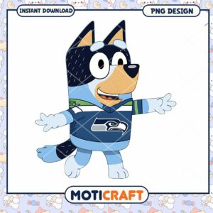 Bluey Seahawks PNG Instant Download