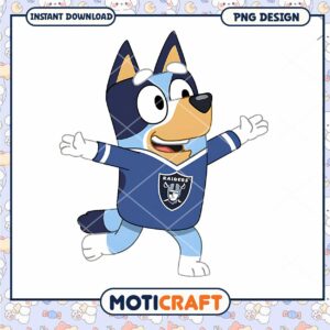 Bluey Raiders PNG Mascot Design