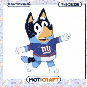 Bluey NY Giants PNG Download