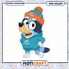 Bluey Miami Dolphins PNG Design