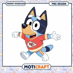 Bluey Kansas City Chiefs PNG