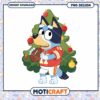 Bluey Football Christmas PNG Design