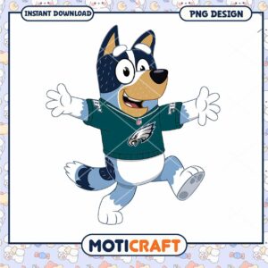 Bluey Eagles PNG Mascot Design