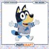 Bluey Detroit Lions PNG Design