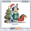 Bluey Christmas PNG Jets Jersey Design