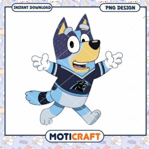 Bluey Carolina Panthers PNG