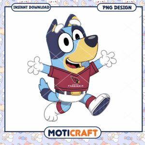 Bluey Cardinals PNG Mascot Design