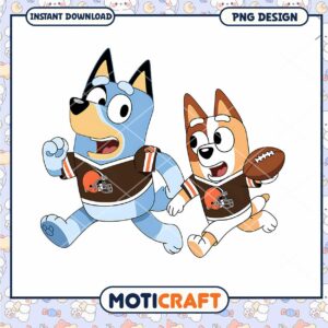 Bluey Bingo PNG Football Design Bluey Bingo PNG Football Design