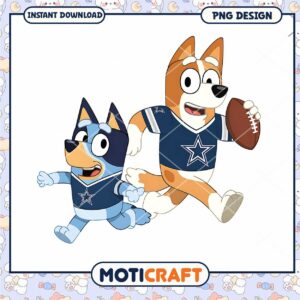 Bluey Bingo Dallas Cowboys PNG