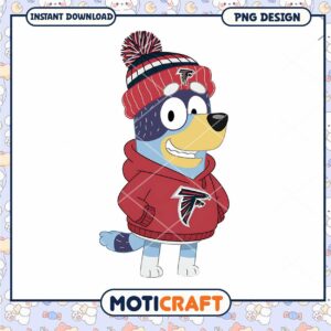 Bluey Atlanta Falcons PNG Download
