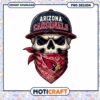 Arizona Cardinals Skull PNG Design