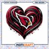 Arizona Cardinals Heart PNG Design