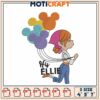 Disney Balloons Girl Embroidery Design