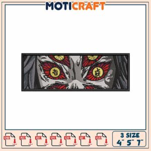 Demon Slayer Eyes Embroidery Patch - 3 Sizes