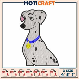 Dalmatian Embroidery Design 4x5x7 Inch