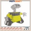 Cute Wall E Robot Embroidery Design for Craft Projects 4x5 7 Inch
