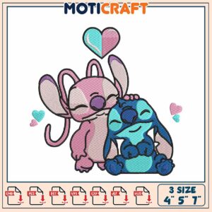 Cute Stitching Design of Adorable Cartoon Characters for Embroidery