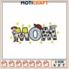 Cute Mom Embroidery Design with Stars and Character Motif 2 Cute Mom Embroidery Design with Stars and Character Motif