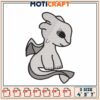Cute Dragon Embroidery Design 3 Sizes