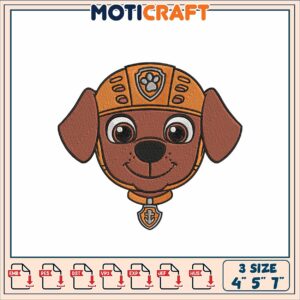 Cute Dog Embroidery Design for Crafting and Sewing Projects