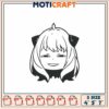 Cute Cat Ear Girl Embroidery Design for DIY Projects 4x5 7 Inches