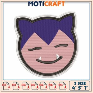 Cute Cat Embroidery Design 4x5x7 Inch